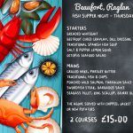 Seafood on restaurant template